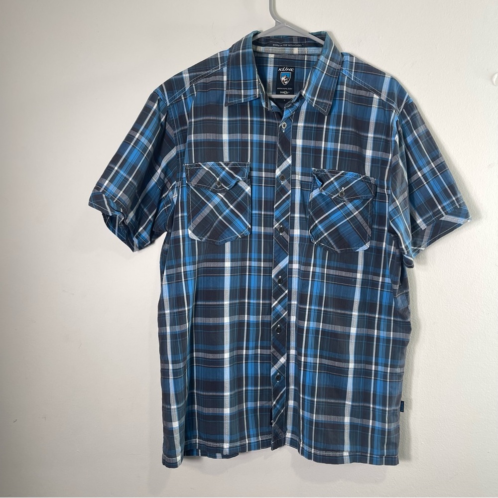 Kuhl Suncel Mountain Short Sleeve Button Up Shirt Size Large